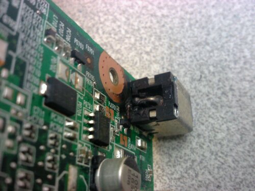 Laptop power socket repair